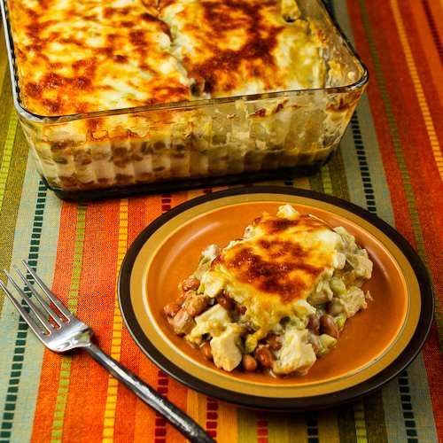 Layered Mexican Casserole from Kalyns Kitchen (South Beach Diet Phase 1)