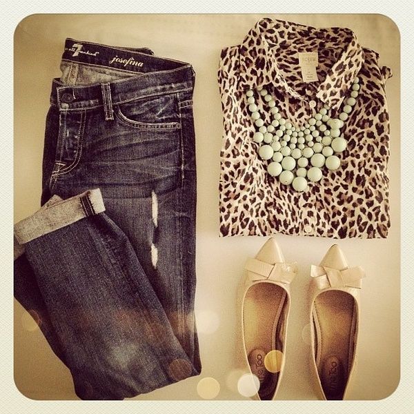 Leopard, mint and bows…