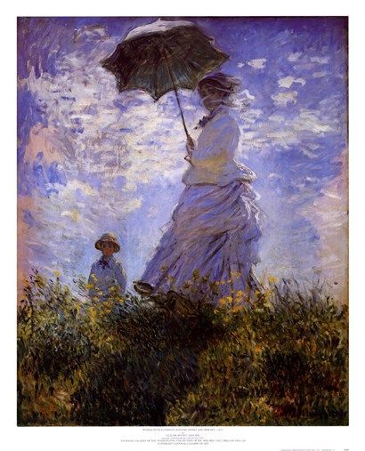 Madame Monet and Her Son by Claude Monet art print