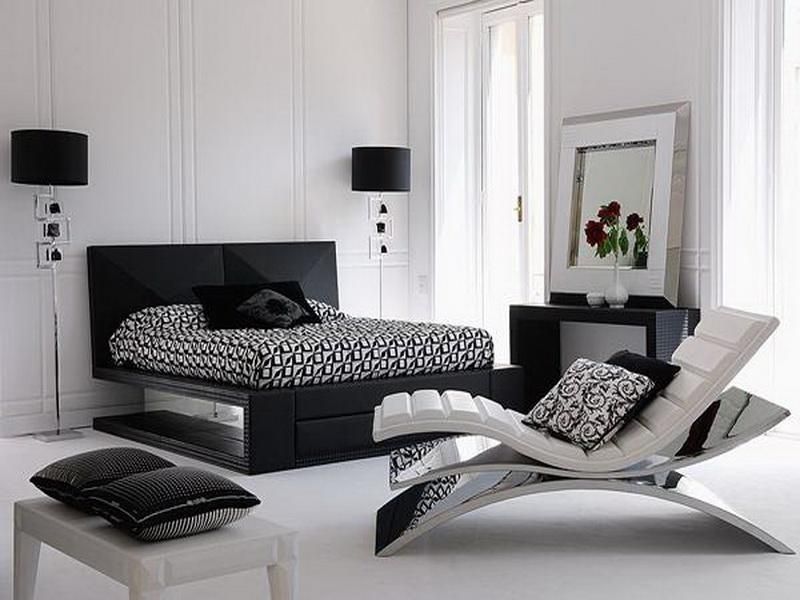 Minimalistic Black and White Bedrooms Ideas