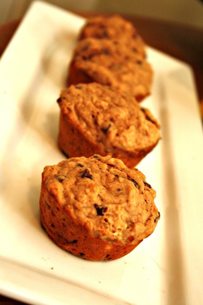 Oatmeal Peanut Butter Chocolate Chip Muffins – these are THE best healthy muffin
