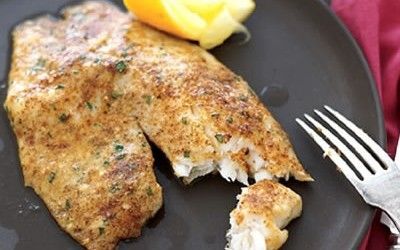 Parmesan Crusted Tilapia   This is a keeper -just Parmesan cheese -grated-paprik