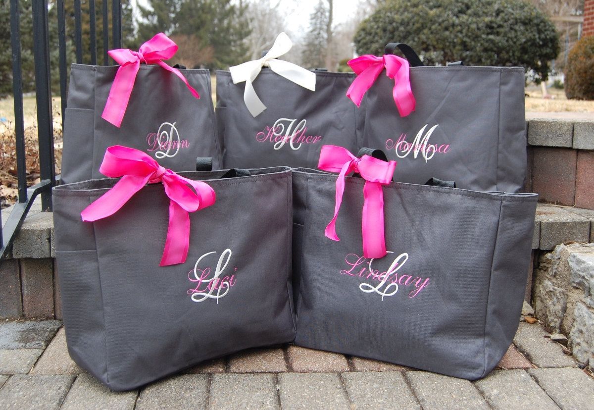 Personalized Bridesmaid Totes private listing for by Carabellas