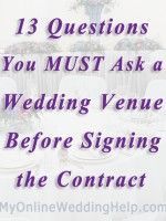 Questions to Ask Wedding Venue