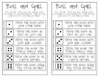 Roll and Spell activities from Oh My Little Classity Class