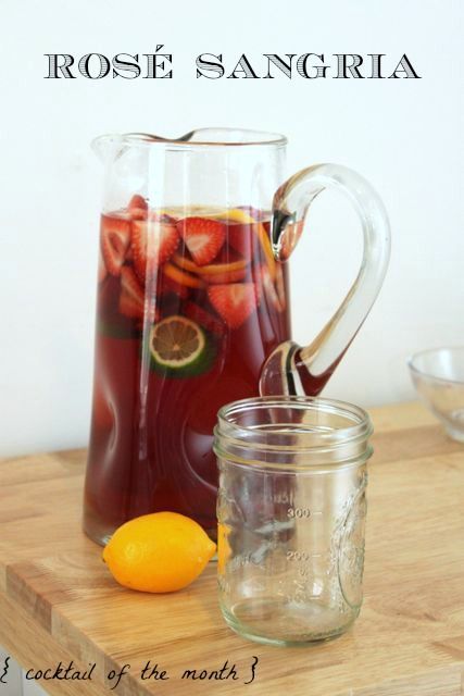 rose sangria, the perfect spring cocktail