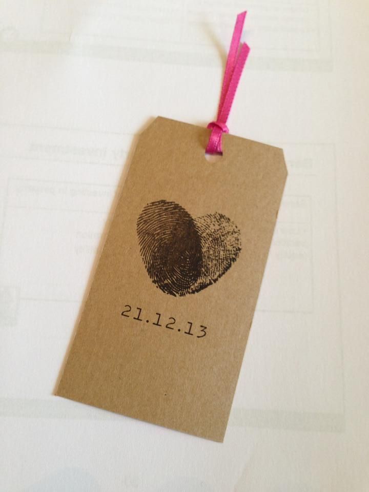 Save the Date – was thinking about the thumb prints for the wedding invite but t