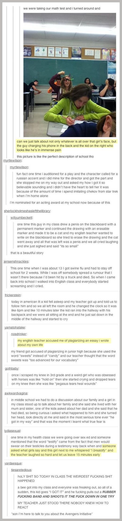 Some fun school things from Tumblr