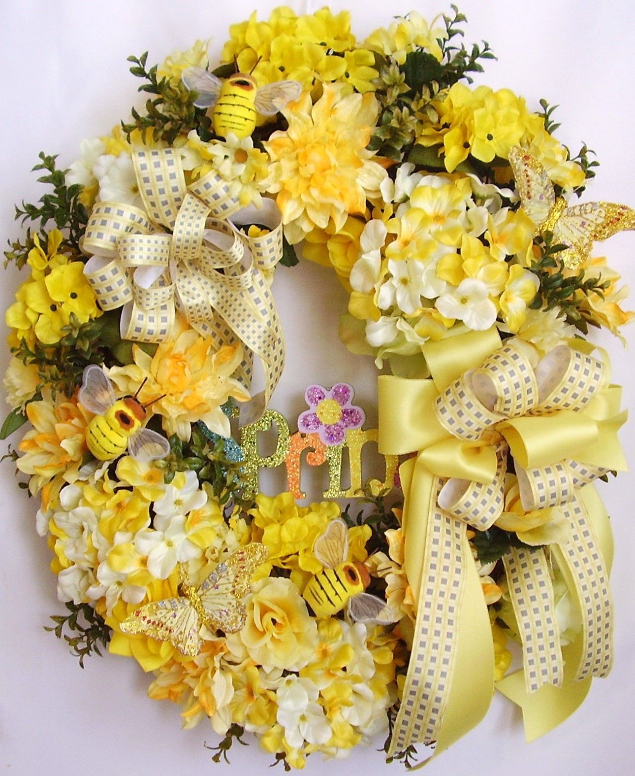 Spring+Wreath+Easter+Wreath+Mothers+Day+Wreath++by+WreathbyHH,+$84.95