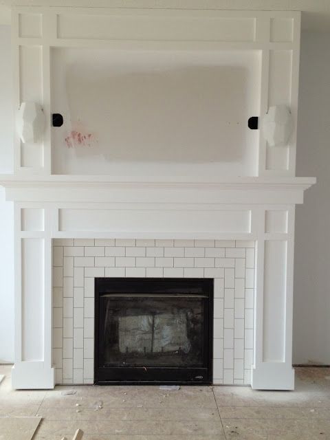 subway tile fireplace surround?? flourish design + style: new house files | good
