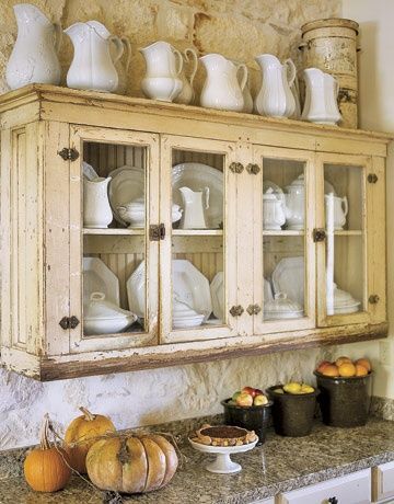 This reminds me of a previous idea….use the hutch part of an old furniture pie