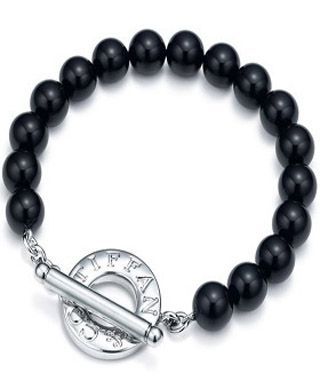 Tiffany & Co Black Beads Toggle Bracelet