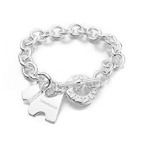 Tiffany & Co Outlet Dog Tag Toggle Bracelet
