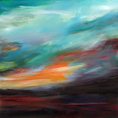 Ute Laum Art Miscellaneous Landscapes Nature: Air Modern Age Abstract Art Non-Ob