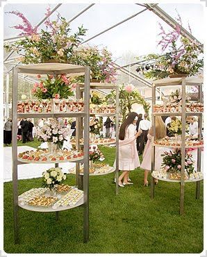 Vertical Buffet – Cocktail Hour Idea. Now that is a fun idea!! Different…I Lik