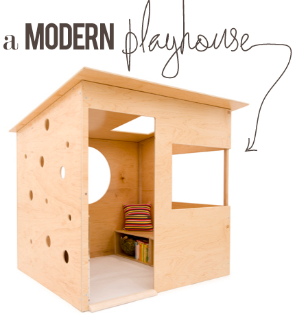 very cool. modern kids playhouse.