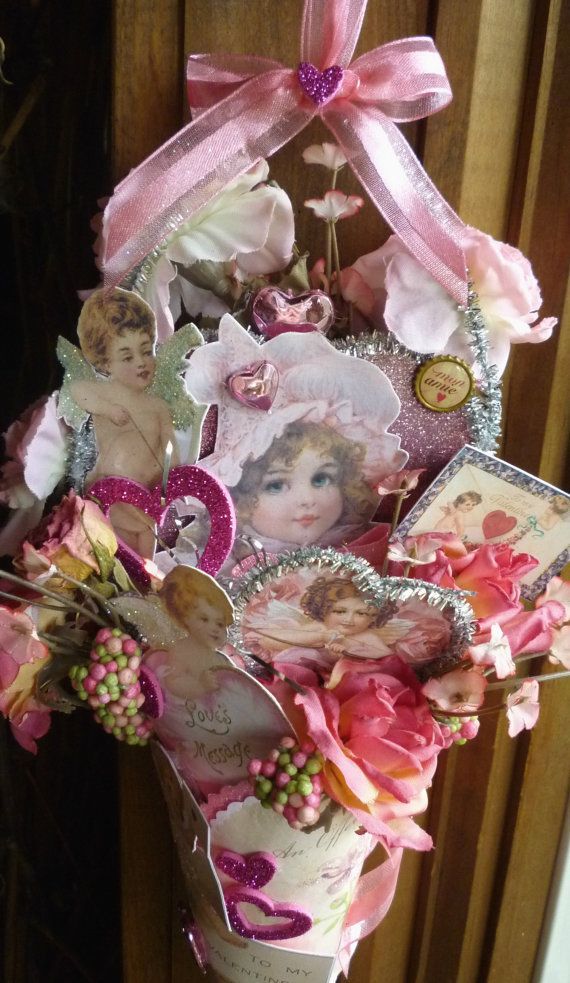 Victorian Valentine Cone Ornament ~ This would be a great DIY gift or decoration