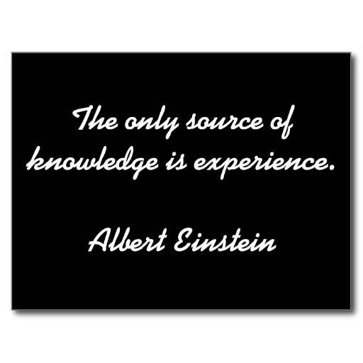 Albert Einstein Quoted Postcard – Knowledge