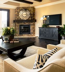 BDG Style: Home Staging Project: Orange County, CA  I like how the fireplace and