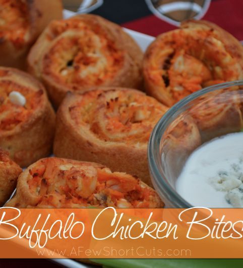 Buffalo Chicken Bites Recipe! Hello football food!