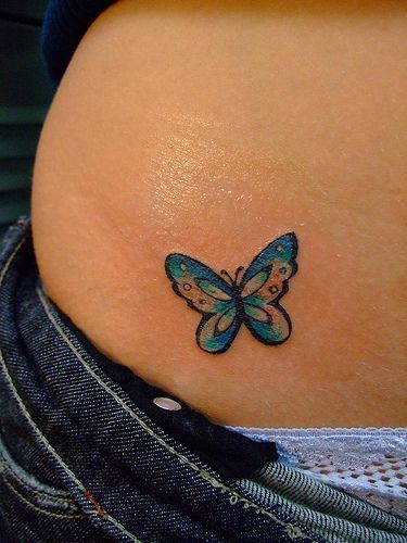 Butterfly! :) but on back of neck..