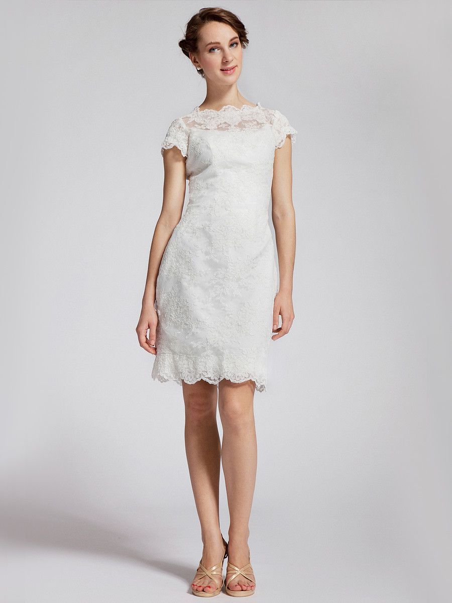 Cap Sleeve Lace Bridesmaid Dress