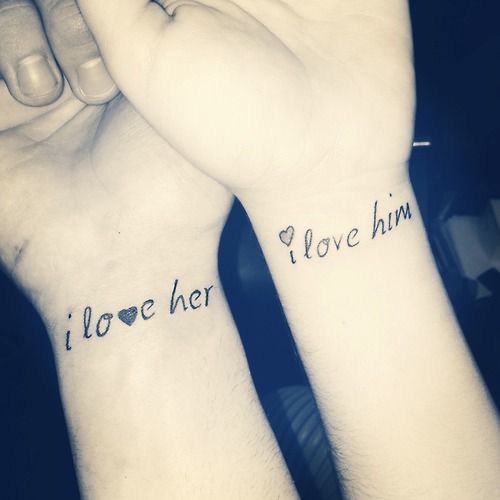 couple tattoos | Tumblr Perfect for married couples.