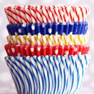 cupcake liners for a circus themed party. They would be great for cupcakes, to f