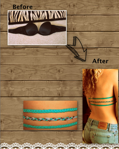 DIY bra straps for backless tops.  PERFECT FOR SUMMER!