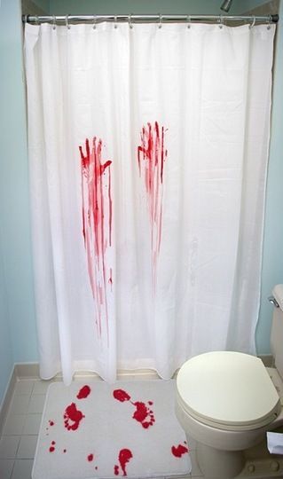 Do this to decorate guest bath… kids might be to scared to use the restroom by