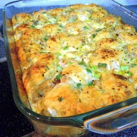 EASY Chicken Cheese Savory MONKEY BREAD 2 Large Eggs 2 TBS Whole Milk 1 (16.3 Ou