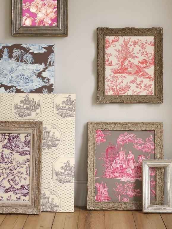 Hang wallpaper samples or pieces of fabric. | 24 Creative Ways To Decorate Your