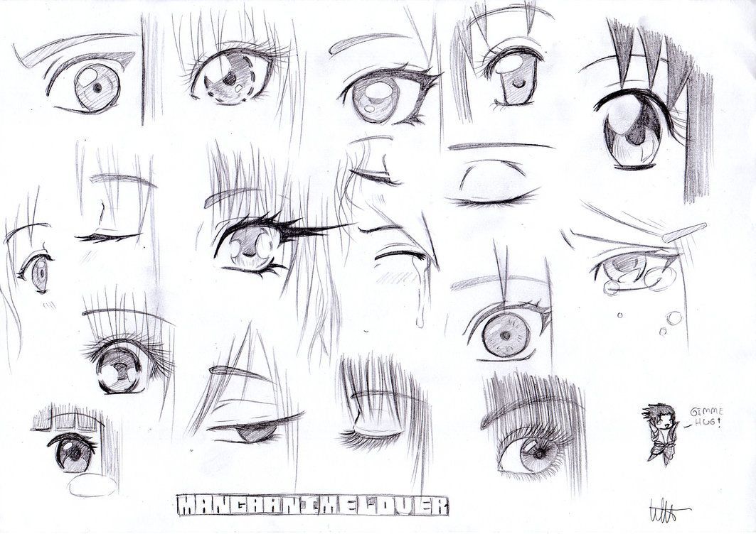 How to draw Manga eyes -references  Sketch by MangaAnimeLover on deviantART