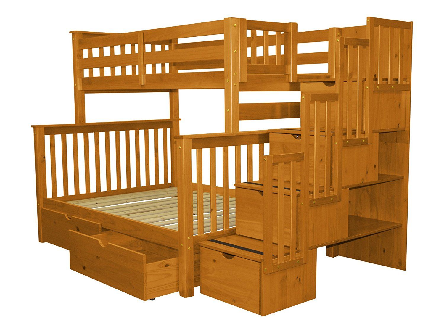 Modern Children Bed Living room Bunk Bed Solid Wood
