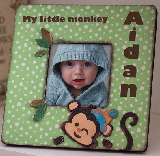 Monkey Nursery Decor  Personalized with Childs by MagnoliaMosaic, $21.00