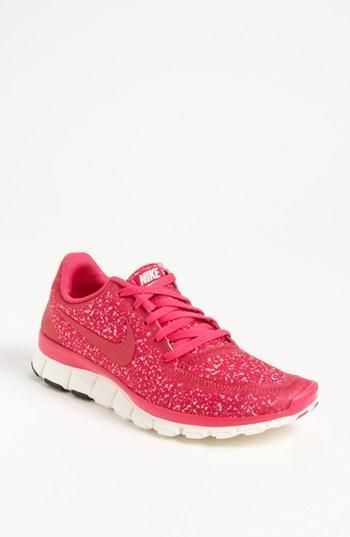 Pink animal print Nike running shoes; pink and animal print, AND Nike?? These we