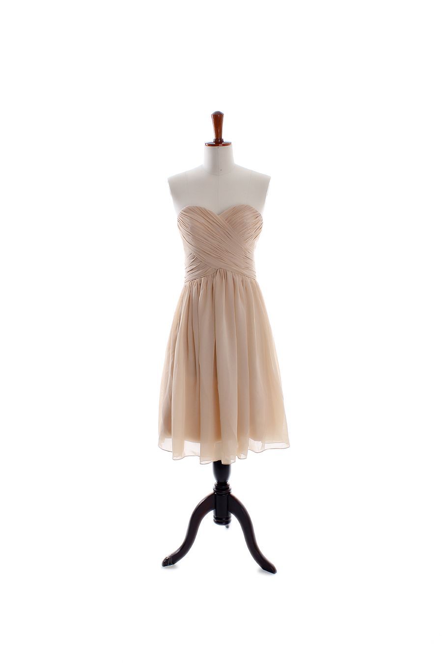 pretty strapless sweetheart chiffon dress with 5% off discount for Alisha; have