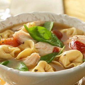 Slow Cooker Turkey Tortellini Soup-This is a delicious and easy recipe. Its also