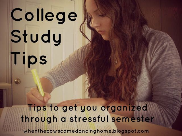 Tips to get you organized through a stressful semester! Fantastic for college an