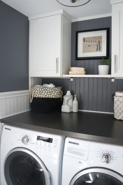 You dont have to skimp on style to make your laundry room more efficient!  Cabin