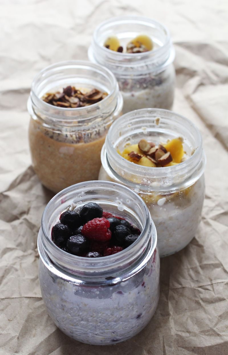 4 Ideas for Overnight Oatmeal I need to make more of this.  I think the best foo
