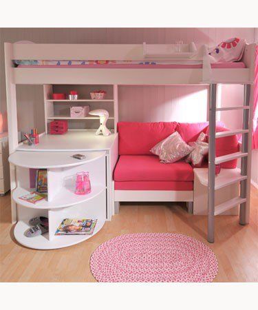 All-in-one loft bed teen!!  I LOVE THIS!  If my girls didnt share a room this is