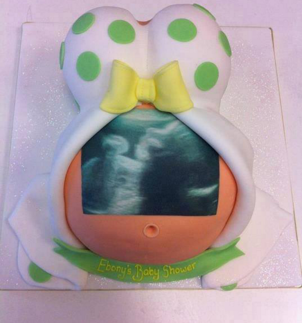 Baby shower cake! How cute.