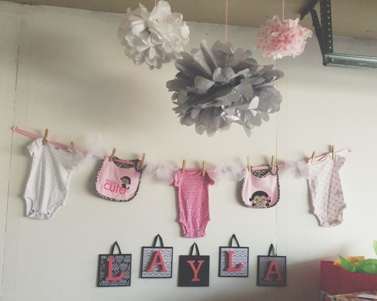 baby shower ideas for girls pink and black – Google Search