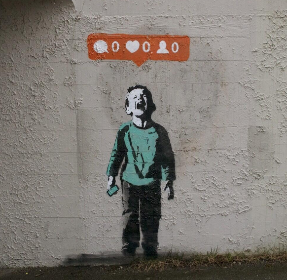 Banksy inspired (street art) piece in Vancouver
