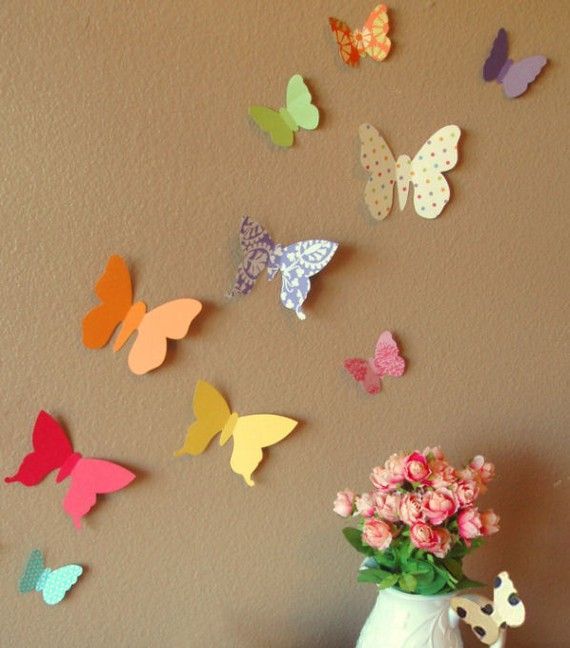 Beautiful Bold Butterflies Handmade Paper Wall Art 30 by PinkPerch, $32.00