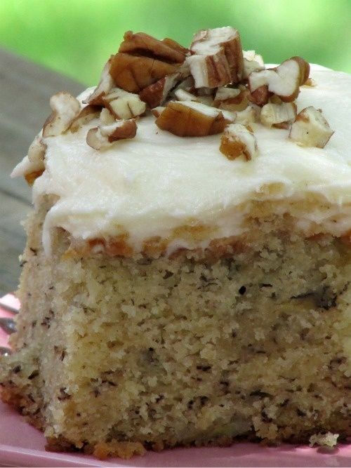 Best Ever Banana Cake with Cream Cheese Frosting    2 cups bananas , mashed  2 t
