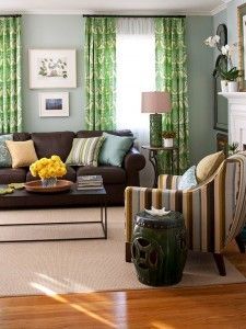 bhg brown with blue and green living room