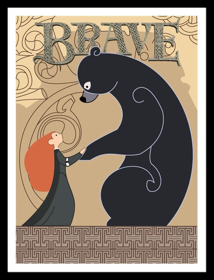 Brave Tapestry Movie Poster Disney Pixar. $17.99, via Etsy.