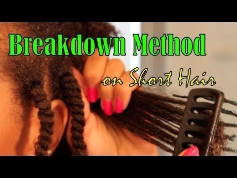 Breakdown Method on Short Natural Hair | African American Hairstyles